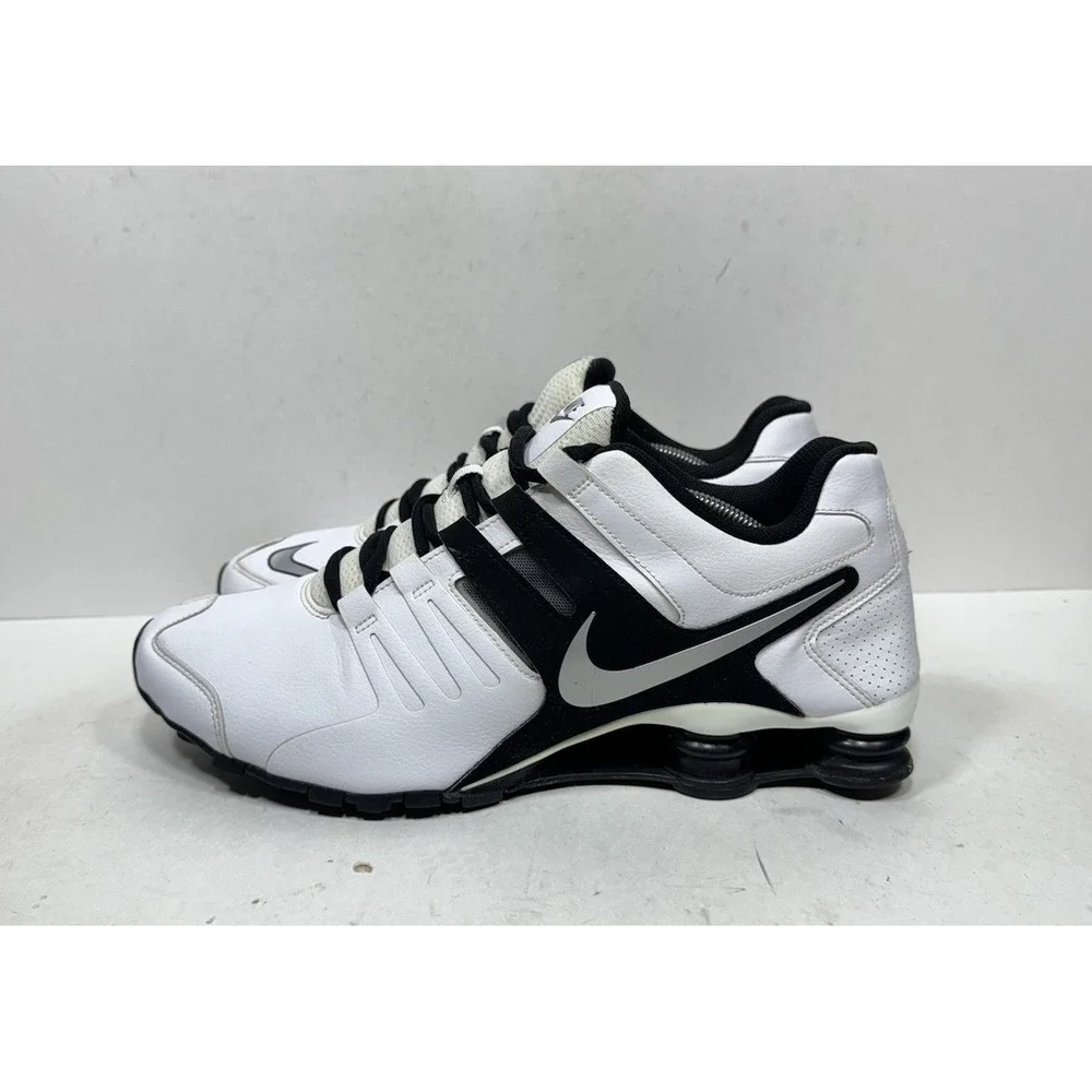 2014 Nike Shox Current 633631-100 Shoes White Black Men's Size 13 Sneakers